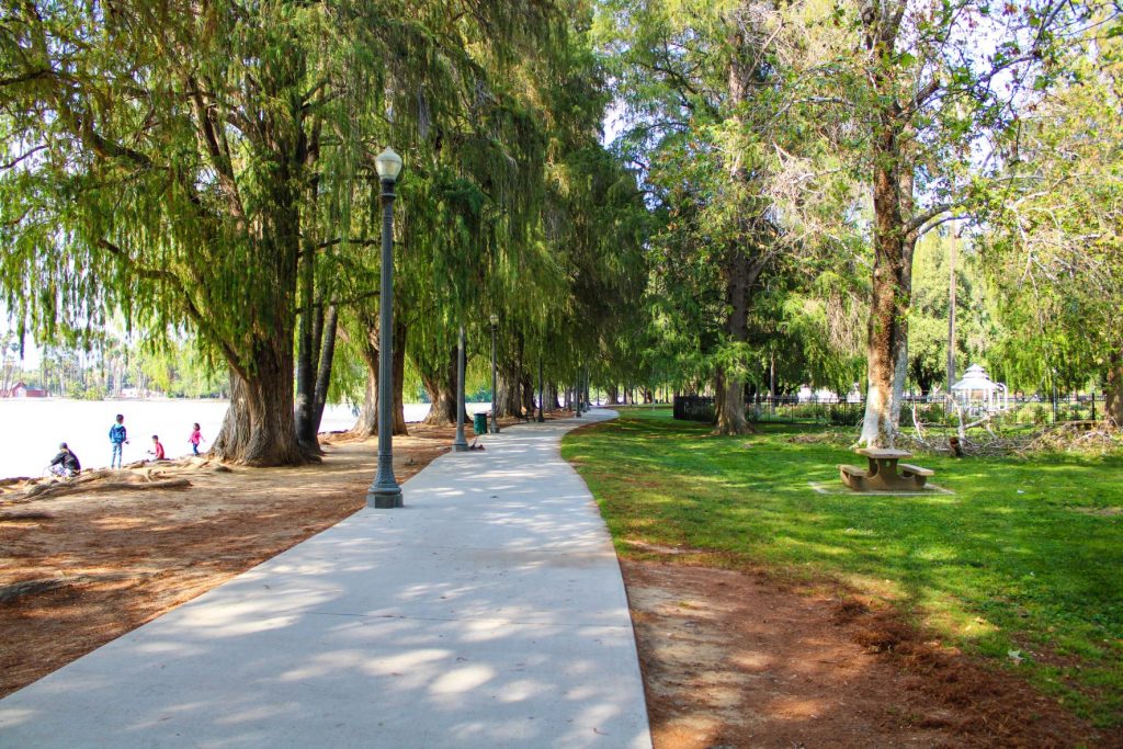 A walkway in Fairmount Park, Riverside CA
